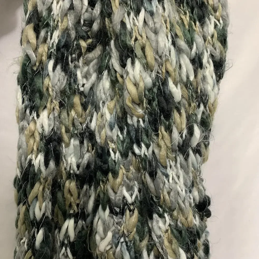 Apt. 9 Loop Chunky Knit Infinity Scarf NWT Gray Beige Stretch Lightweight